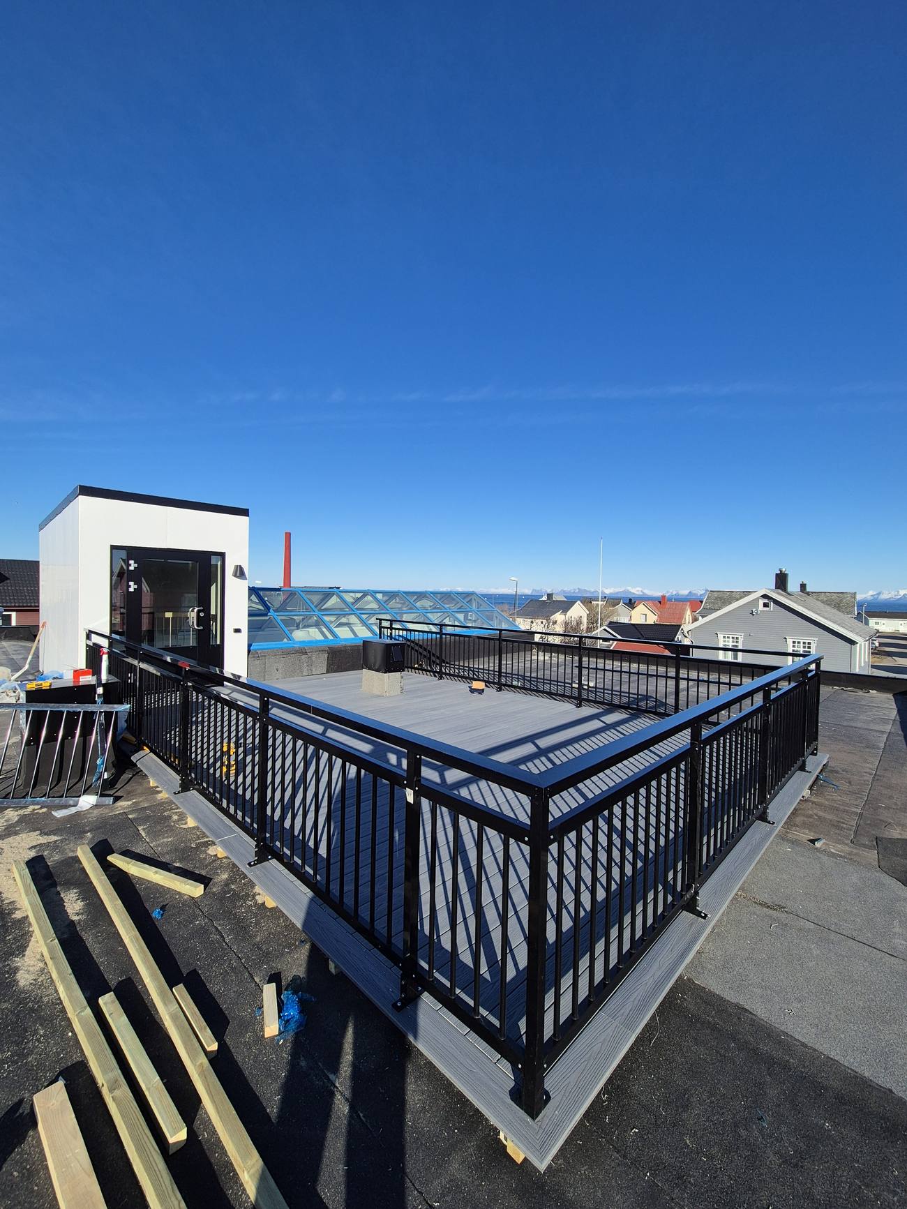 Stor terrasse i Andenes